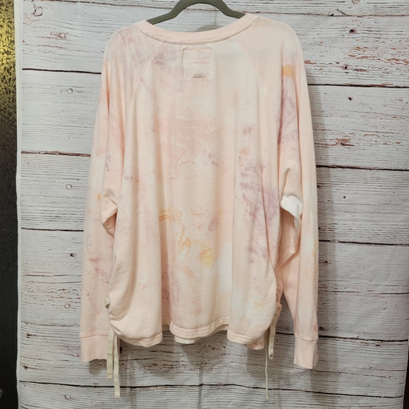 Peace Love World Crewneck Side Tie Pullover - Picture 11 of 13